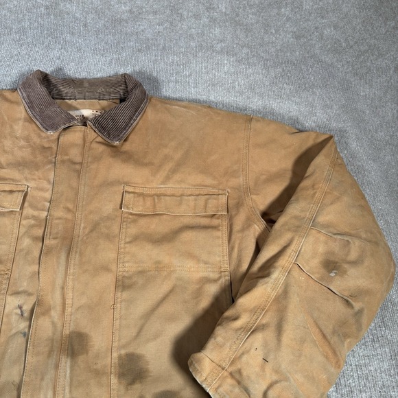 CE Schmidt Jacket Mens 2XLT‎ Brown Duck Canvas Barn Chore Distressed Workwear - Picture 2 of 16